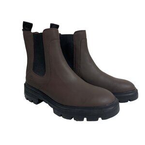 Timberland Cortina Valley Chelsea Boots Brown Leather Women's 9/EUR 40 NWOB